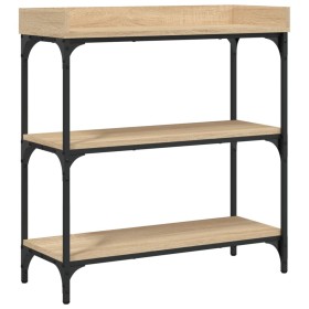 vidaXL Konsolentisch mit Ablagen Sonoma-Eiche 75x30x80 cm