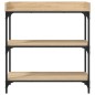 vidaXL Konsolentisch mit Ablagen Sonoma-Eiche 75x30x80 cm vidaXL Konsolentisch mit Ablagen Sonoma-Eiche 75x30x80 cm
