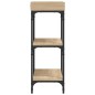vidaXL Konsolentisch mit Ablagen Sonoma-Eiche 75x30x80 cm vidaXL Konsolentisch mit Ablagen Sonoma-Eiche 75x30x80 cm