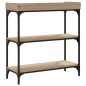 vidaXL Konsolentisch mit Ablagen Sonoma-Eiche 75x30x80 cm vidaXL Konsolentisch mit Ablagen Sonoma-Eiche 75x30x80 cm