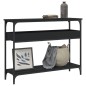 vidaXL Konsolentisch mit Ablage Schwarz 100x29x75cm Holzwerkstoff vidaXL Konsolentisch mit Ablage Schwarz 100x29x75cm Holzwerkstoff