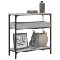 vidaXL Konsolentisch mit Ablage Grau Sonoma 75x29x75cm Holzwerkstoff vidaXL Konsolentisch mit Ablage Grau Sonoma 75x29x75cm Holzwerkstoff