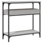 vidaXL Konsolentisch mit Ablage Grau Sonoma 75x29x75cm Holzwerkstoff vidaXL Konsolentisch mit Ablage Grau Sonoma 75x29x75cm Holzwerkstoff