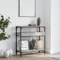 vidaXL Konsolentisch mit Ablage Grau Sonoma 75x29x75cm Holzwerkstoff vidaXL Konsolentisch mit Ablage Grau Sonoma 75x29x75cm Holzwerkstoff