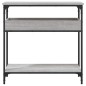 vidaXL Konsolentisch mit Ablage Grau Sonoma 75x29x75cm Holzwerkstoff vidaXL Konsolentisch mit Ablage Grau Sonoma 75x29x75cm Holzwerkstoff