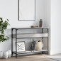 vidaXL Konsolentisch mit Ablage Grau Sonoma 100x29x75cm Holzwerkstoff vidaXL Konsolentisch mit Ablage Grau Sonoma 100x29x75cm Holzwerkstoff