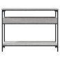 vidaXL Konsolentisch mit Ablage Grau Sonoma 100x29x75cm Holzwerkstoff vidaXL Konsolentisch mit Ablage Grau Sonoma 100x29x75cm Holzwerkstoff