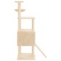 vidaXL Kratzbaum mit Sisal-Kratzsäulen Creme 153 cm vidaXL Kratzbaum mit Sisal-Kratzsäulen Creme 153 cm