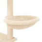 vidaXL Kratzbaum mit Sisal-Kratzsäulen Creme 153 cm vidaXL Kratzbaum mit Sisal-Kratzsäulen Creme 153 cm
