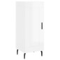 vidaXL Highboard Hochglanz-Weiß 34,5x34x180 cm Holzwerkstoff vidaXL Highboard Hochglanz-Weiß 34,5x34x180 cm Holzwerkstoff