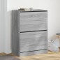 vidaXL Schuhschrank mit 2 Klappen Grau Sonoma 80x42x108 cm vidaXL Schuhschrank mit 2 Klappen Grau Sonoma 80x42x108 cm