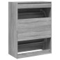 vidaXL Schuhschrank mit 2 Klappen Grau Sonoma 80x42x108 cm vidaXL Schuhschrank mit 2 Klappen Grau Sonoma 80x42x108 cm