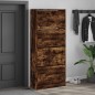 vidaXL Schuhschrank mit 4 Klappen Räuchereiche 80x34x187,5 cm vidaXL Schuhschrank mit 4 Klappen Räuchereiche 80x34x187,5 cm