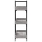 vidaXL Bücherregal 3 Böden Grau Sonoma 100x33x108,5 cm Holzwerkstoff vidaXL Bücherregal 3 Böden Grau Sonoma 100x33x108,5 cm Holzwerkstoff
