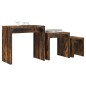 vidaXL Satztische 3 Stk. Räuchereiche Holzwerkstoff vidaXL Satztische 3 Stk. Räuchereiche Holzwerkstoff