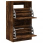 vidaXL Schuhschrank mit 2 Klappen Räuchereiche 60x42x108 cm vidaXL Schuhschrank mit 2 Klappen Räuchereiche 60x42x108 cm
