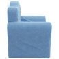 vidaXL Schlafsofa für Kinder Blau Weich Plüsch vidaXL Schlafsofa für Kinder Blau Weich Plüsch