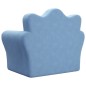 vidaXL Schlafsofa für Kinder Blau Weich Plüsch vidaXL Schlafsofa für Kinder Blau Weich Plüsch
