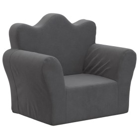 vidaXL Kindersofa Anthrazit Weich Plüsch