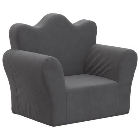 vidaXL Kindersofa Anthrazit Weich Plüsch