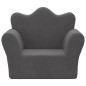 vidaXL Kindersofa Anthrazit Weich Plüsch vidaXL Kindersofa Anthrazit Weich Plüsch