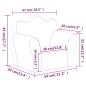 vidaXL Kindersofa Anthrazit Weich Plüsch vidaXL Kindersofa Anthrazit Weich Plüsch