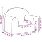 vidaXL Kindersofa Rosa Weich Plüsch vidaXL Kindersofa Rosa Weich Plüsch