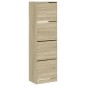 vidaXL Schuhschrank mit 4 Klappen Sonoma-Eiche 60x42x204 cm vidaXL Schuhschrank mit 4 Klappen Sonoma-Eiche 60x42x204 cm