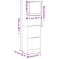 vidaXL Schuhschrank mit 4 Klappen Sonoma-Eiche 60x42x204 cm vidaXL Schuhschrank mit 4 Klappen Sonoma-Eiche 60x42x204 cm
