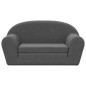 vidaXL Kinder-Schlafsofa 2-Sitzer Anthrazit Weicher Plüsch vidaXL Kinder-Schlafsofa 2-Sitzer Anthrazit Weicher Plüsch
