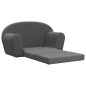 vidaXL Kinder-Schlafsofa 2-Sitzer Anthrazit Weicher Plüsch vidaXL Kinder-Schlafsofa 2-Sitzer Anthrazit Weicher Plüsch
