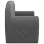 vidaXL Kinder-Schlafsofa 2-Sitzer Anthrazit Weicher Plüsch vidaXL Kinder-Schlafsofa 2-Sitzer Anthrazit Weicher Plüsch