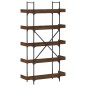 vidaXL Bücherregal 5 Böden Braun Eiche-Optik 100x33x180,5 cm vidaXL Bücherregal 5 Böden Braun Eiche-Optik 100x33x180,5 cm