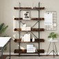 vidaXL Bücherregal 5 Böden Räuchereiche 100x33x180,5 cm Holzwerkstoff vidaXL Bücherregal 5 Böden Räuchereiche 100x33x180,5 cm Holzwerkstoff