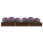 vidaXL Garten-Hochbeet Verzinkter Stahl 480x80x45 cm Braun vidaXL Garten-Hochbeet Verzinkter Stahl 480x80x45 cm Braun
