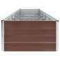 vidaXL Garten-Hochbeet Verzinkter Stahl 480x80x45 cm Braun vidaXL Garten-Hochbeet Verzinkter Stahl 480x80x45 cm Braun