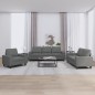 vidaXL 3-tlg. Sofagarnitur Dunkelgrau Stoff vidaXL 3-tlg. Sofagarnitur Dunkelgrau Stoff