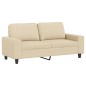 vidaXL 2-tlg. Sofagarnitur Creme Stoff vidaXL 2-tlg. Sofagarnitur Creme Stoff