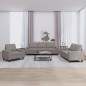 vidaXL 3-tlg. Sofagarnitur Taupe Stoff vidaXL 3-tlg. Sofagarnitur Taupe Stoff
