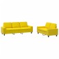 vidaXL 2-tlg. Sofagarnitur Hellgelb Stoff vidaXL 2-tlg. Sofagarnitur Hellgelb Stoff