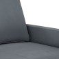 vidaXL 3-tlg. Sofagarnitur mit Kissen Dunkelgrau Samt vidaXL 3-tlg. Sofagarnitur mit Kissen Dunkelgrau Samt