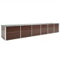 vidaXL Garten-Hochbeet Verzinkter Stahl 480x80x77 cm Braun vidaXL Garten-Hochbeet Verzinkter Stahl 480x80x77 cm Braun