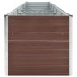 vidaXL Garten-Hochbeet Verzinkter Stahl 480x80x77 cm Braun vidaXL Garten-Hochbeet Verzinkter Stahl 480x80x77 cm Braun