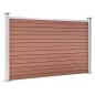 vidaXL Gartenzaun WPC 699x106 cm Braun vidaXL Gartenzaun WPC 699x106 cm Braun