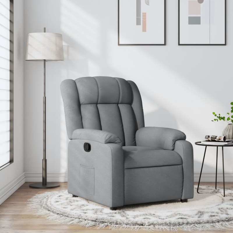 vidaXL Relaxsessel Hellgrau Stoff vidaXL Relaxsessel Hellgrau Stoff
