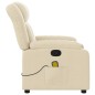 vidaXL Massagesessel Creme Stoff vidaXL Massagesessel Creme Stoff