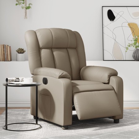 vidaXL Relaxsessel Elektrisch Cappuccino-Braun Kunstleder