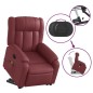 vidaXL Massagesessel mit Aufstehhilfe Weinrot Kunstleder vidaXL Massagesessel mit Aufstehhilfe Weinrot Kunstleder