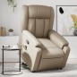 vidaXL Massagesessel mit Aufstehhilfe Cappuccino-Braun Kunstleder vidaXL Massagesessel mit Aufstehhilfe Cappuccino-Braun Kunstleder