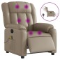 vidaXL Massagesessel Elektrisch Cappuccino-Braun Kunstleder vidaXL Massagesessel Elektrisch Cappuccino-Braun Kunstleder